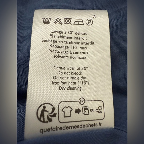 NWT Sézane Dakota Quilted Jacket in Denim Blue Sz 4 - Picture 12 of 16